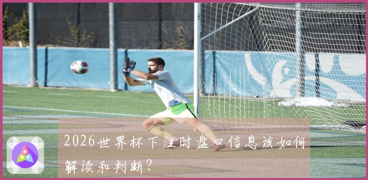 2026世界杯下注时盘口信息该如何解读和判断？